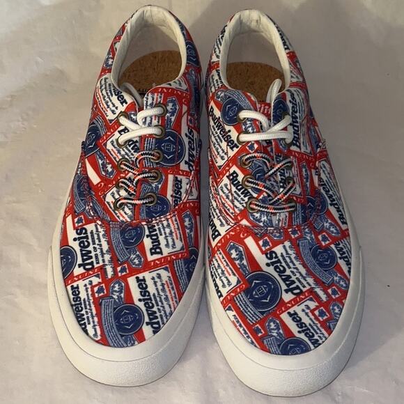 Alife Budweiser Mens Size 7 Public Bud King of Beer Canvas Sneakers - NEW w/Box - Picture 4 of 13